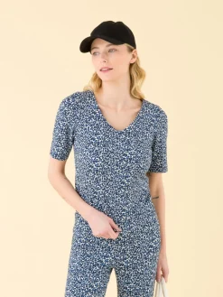 Printed Luth T-shirt With Elbow-length Sleeves<agnès b. Hot