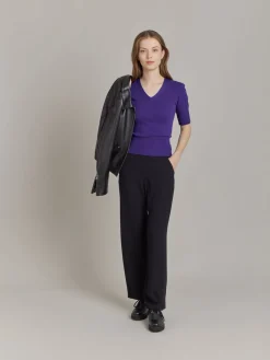 Purple Cotton Delha T-shirt<agnès b. Cheap