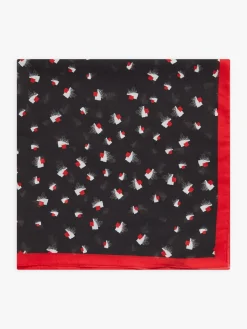 Red And Black Cotton Joyce Bandana<agnès b. Hot