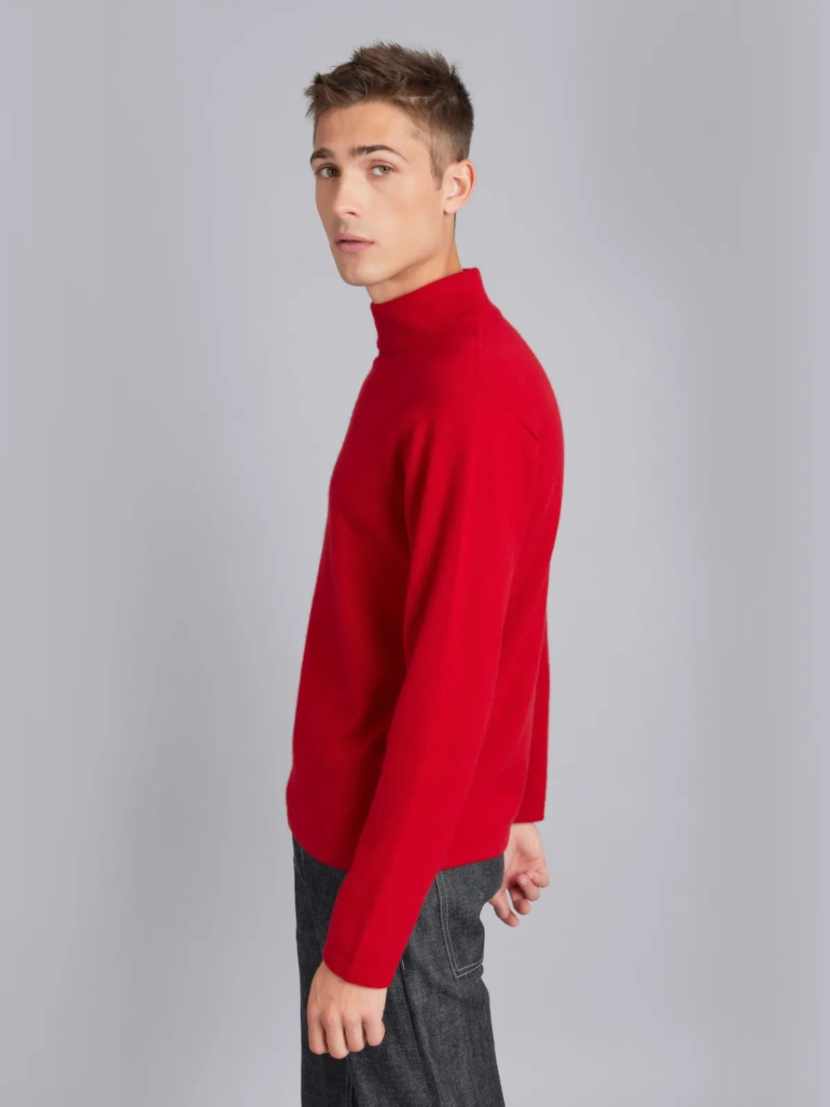 Red Cashmere Paper Sweater<agnès b. Best