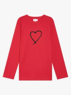 Red Cotton Cool "Sarajevo Heart" Logo T-shirt<agnès b. Online