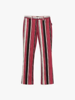 Red Cotton High-waisted Flared Jeans<agnès b. Flash Sale