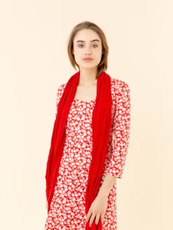 Red Floral Print Bandol T-shirt<agnès b. Best Sale