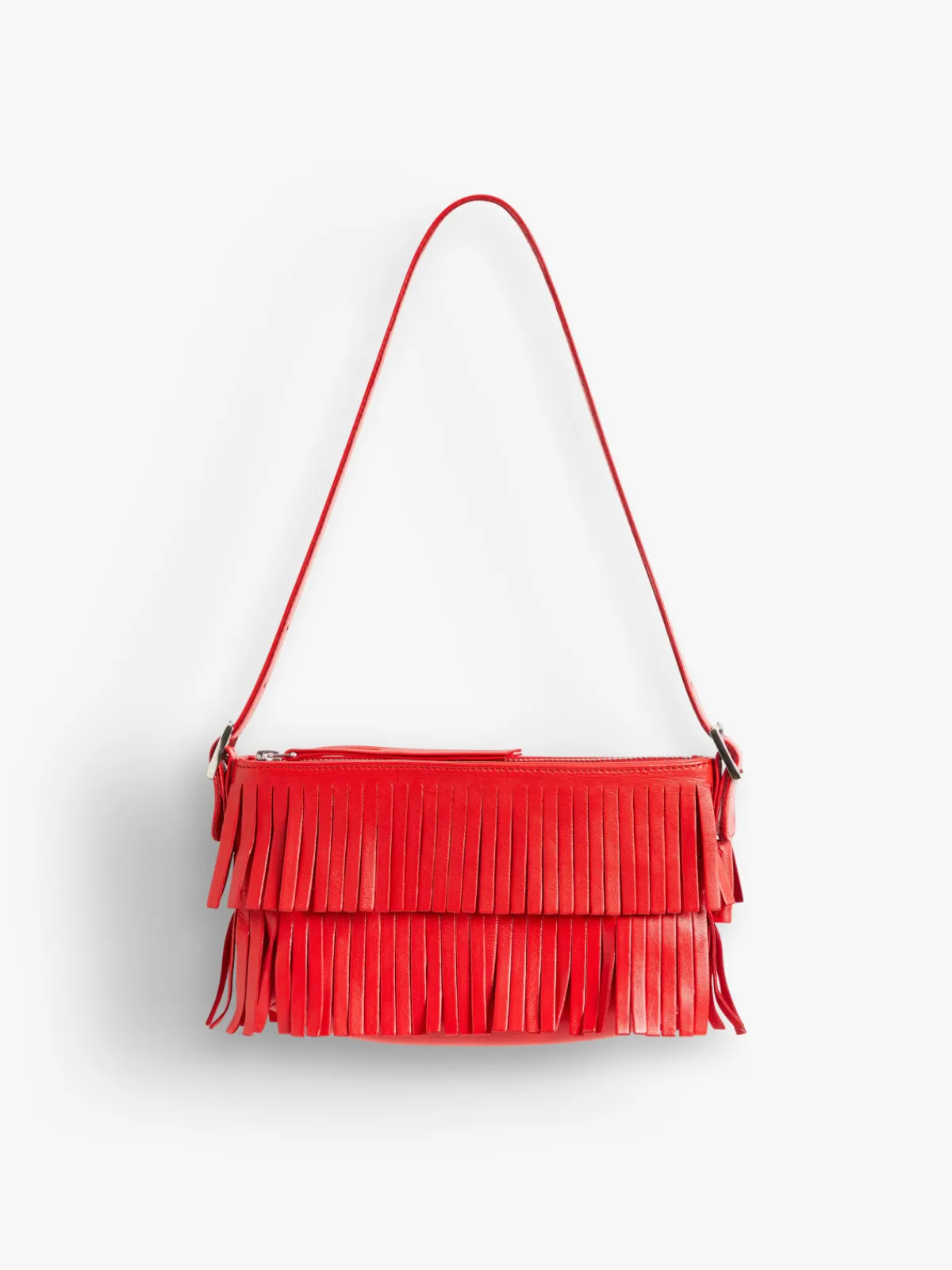 Red Leather Carmen Clutch<agnès b. Online