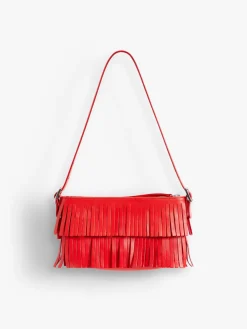 Red Leather Carmen Clutch<agnès b. Online