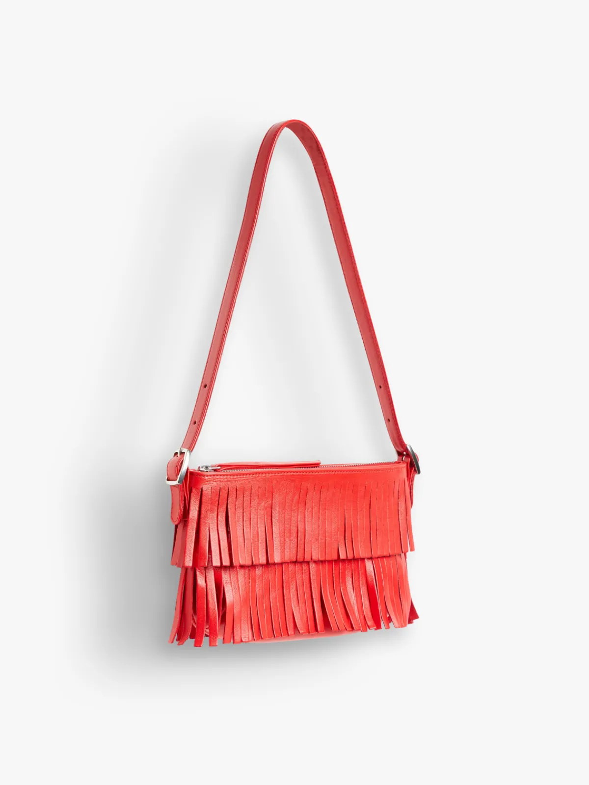 Red Leather Carmen Clutch<agnès b. Online