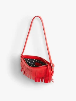 Red Leather Carmen Clutch<agnès b. Online