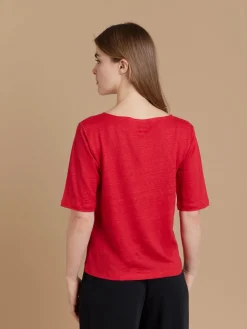 Red Linen Jersey 