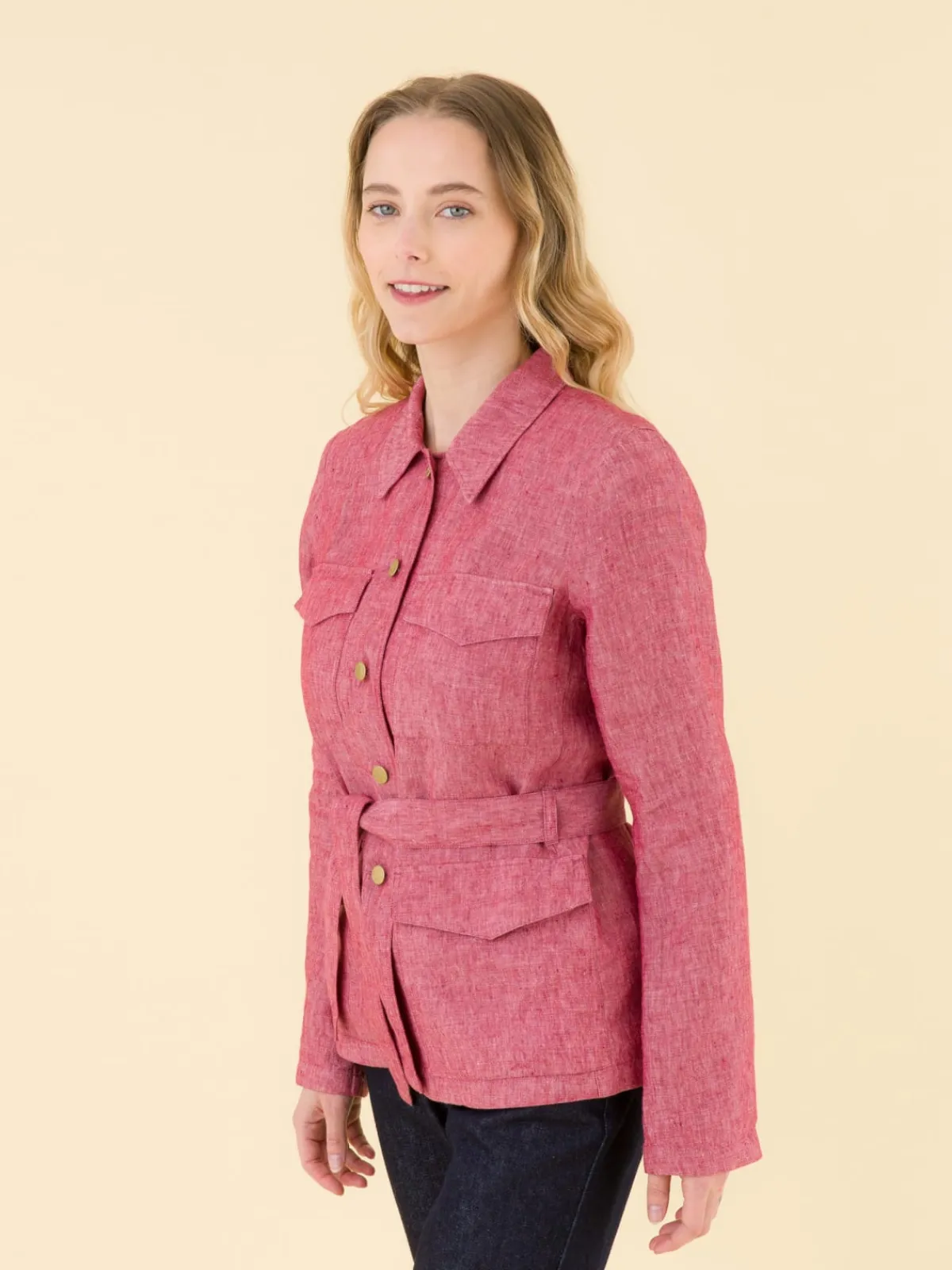 Red Marthe Jacket With Pockets<agnès b. Flash Sale