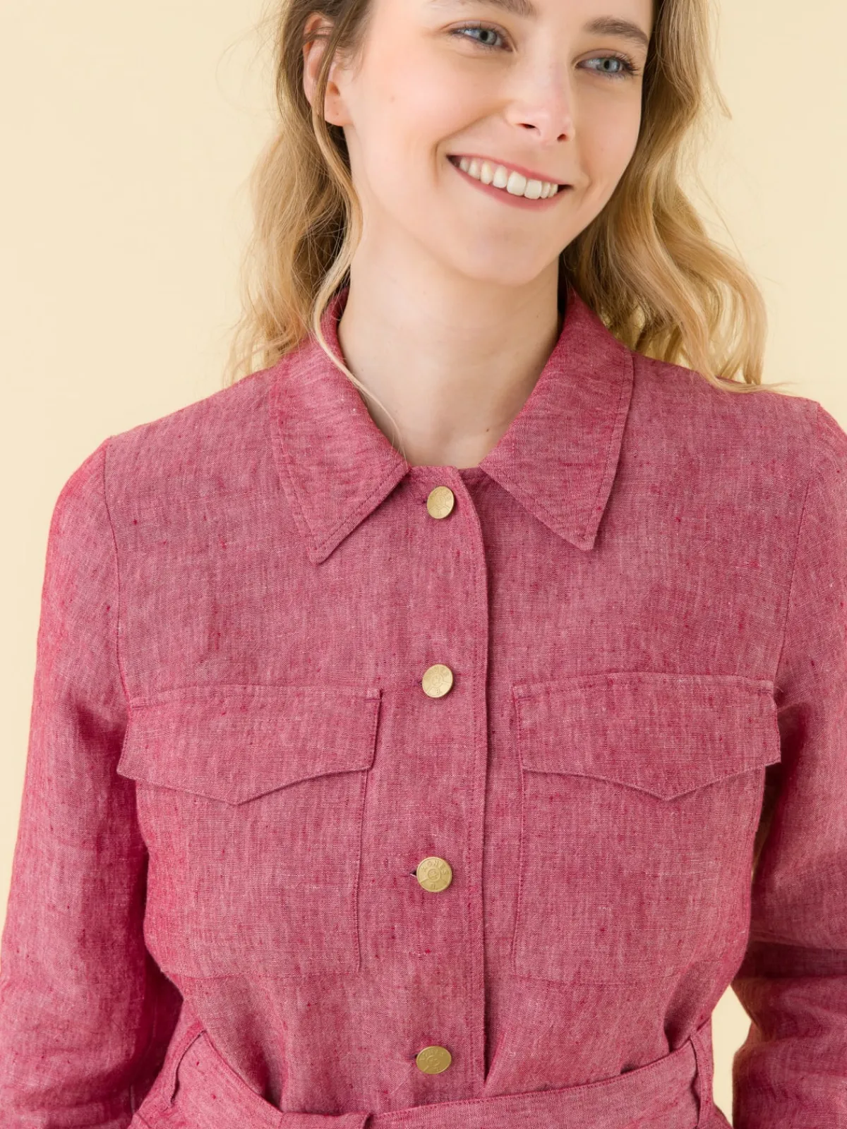 Red Marthe Jacket With Pockets<agnès b. Flash Sale
