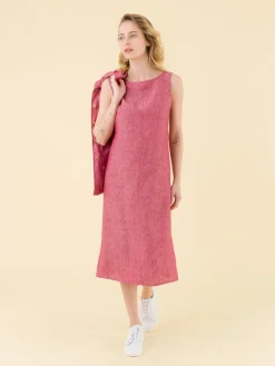 Red Sleeveless Linen Dress<agnès b. Best Sale
