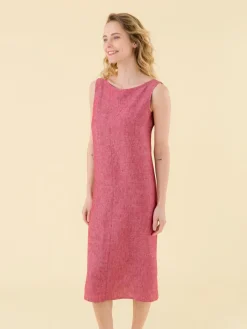 Red Sleeveless Linen Dress<agnès b. Best Sale