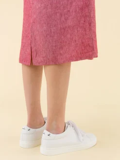 Red Sleeveless Linen Dress<agnès b. Best Sale