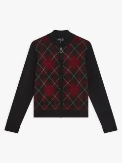 Red Wool Jacquard Class Jacket<agnès b. Discount