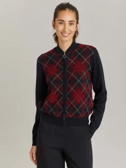 Red Wool Jacquard Class Jacket<agnès b. Discount