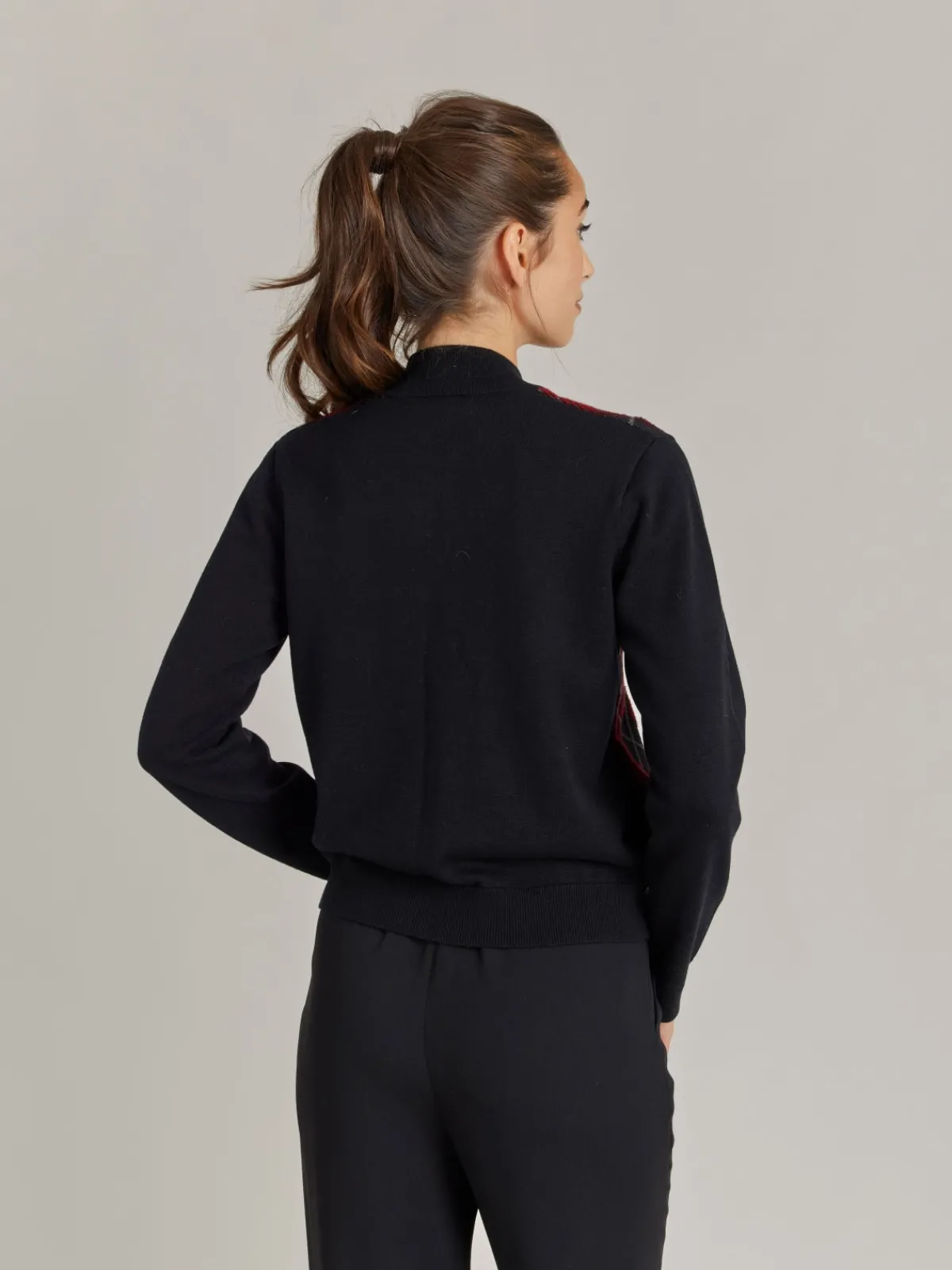 Red Wool Jacquard Class Jacket<agnès b. Discount