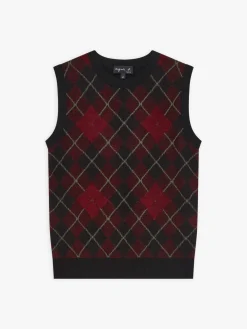 Red Wool Jacquard Dublin Sweater<agnès b. Cheap
