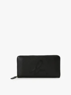 Smooth Leather "b." Logo Wallet<agnès b. Outlet