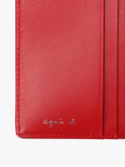 Smooth Leather Wallet<agnès b. Outlet