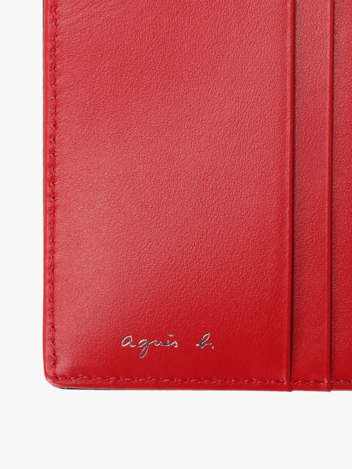 Smooth Leather Wallet<agnès b. Outlet