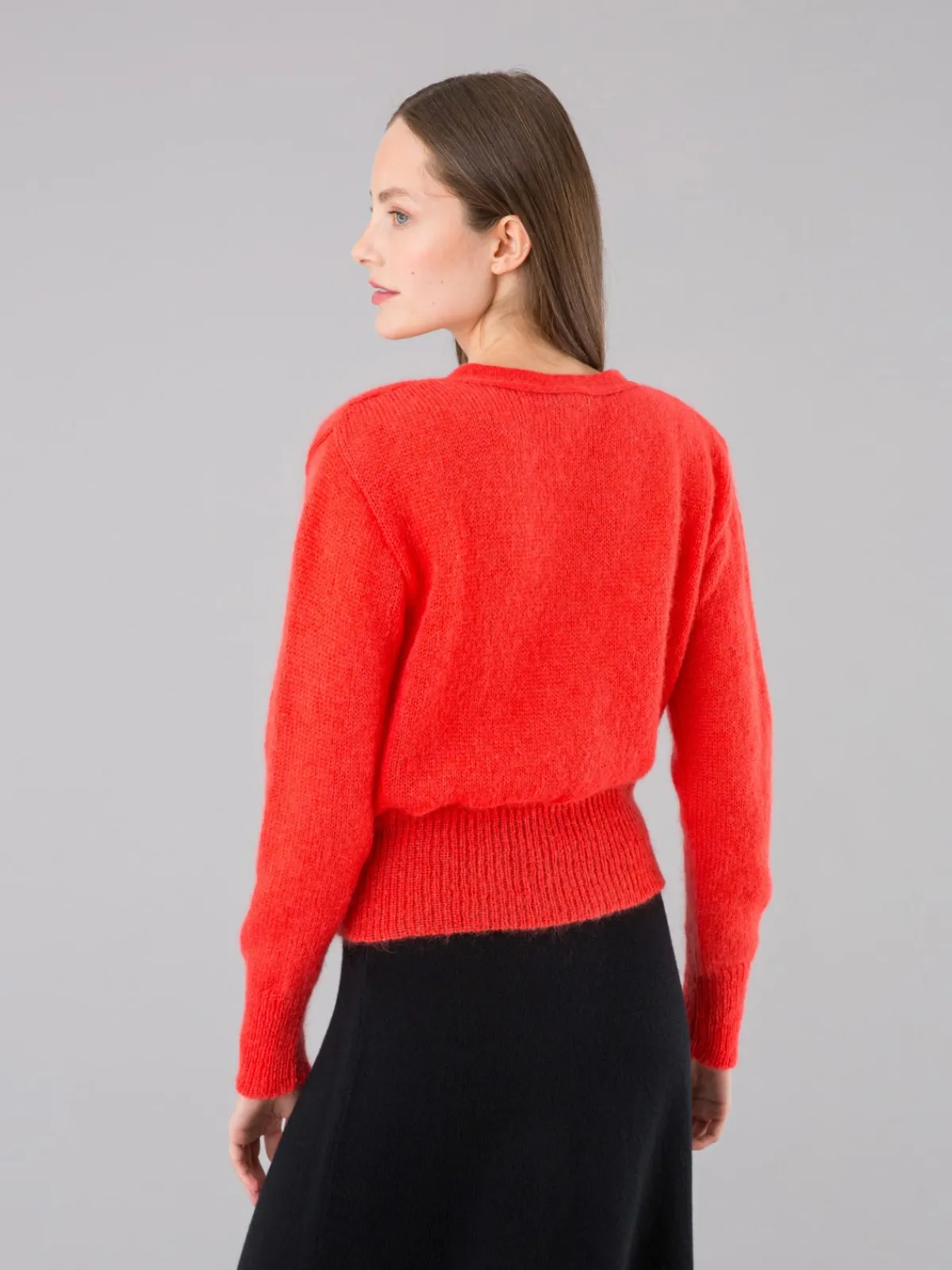 Soft And Lightweight Maelys Red Cardigan<agnès b. Flash Sale