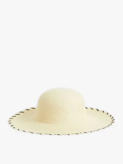Straw Mayra Wide-brimmed Hat<agnès b. Online