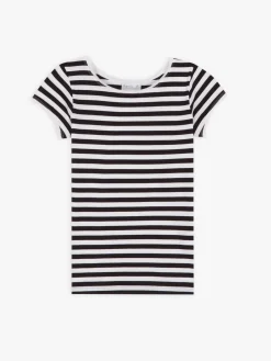 White And Black Australie Striped T-shirt<agnès b. New