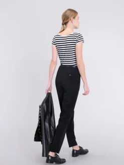 White And Black Australie Striped T-shirt<agnès b. New