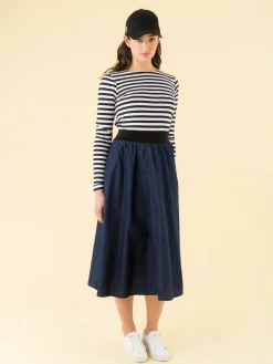 White And Black Striped Knox Ultra T-shirt<agnès b. Online