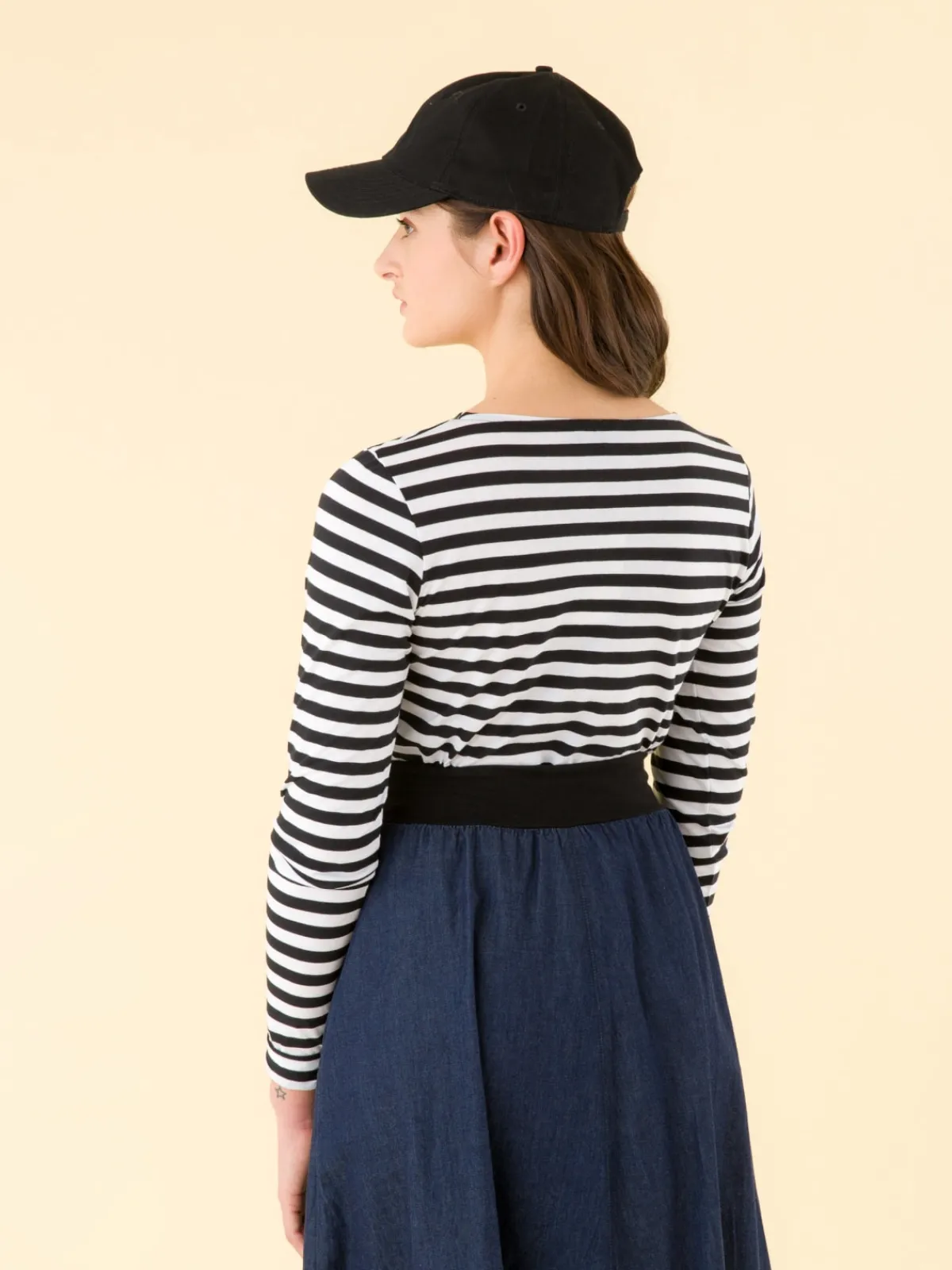 White And Black Striped Knox Ultra T-shirt<agnès b. Online