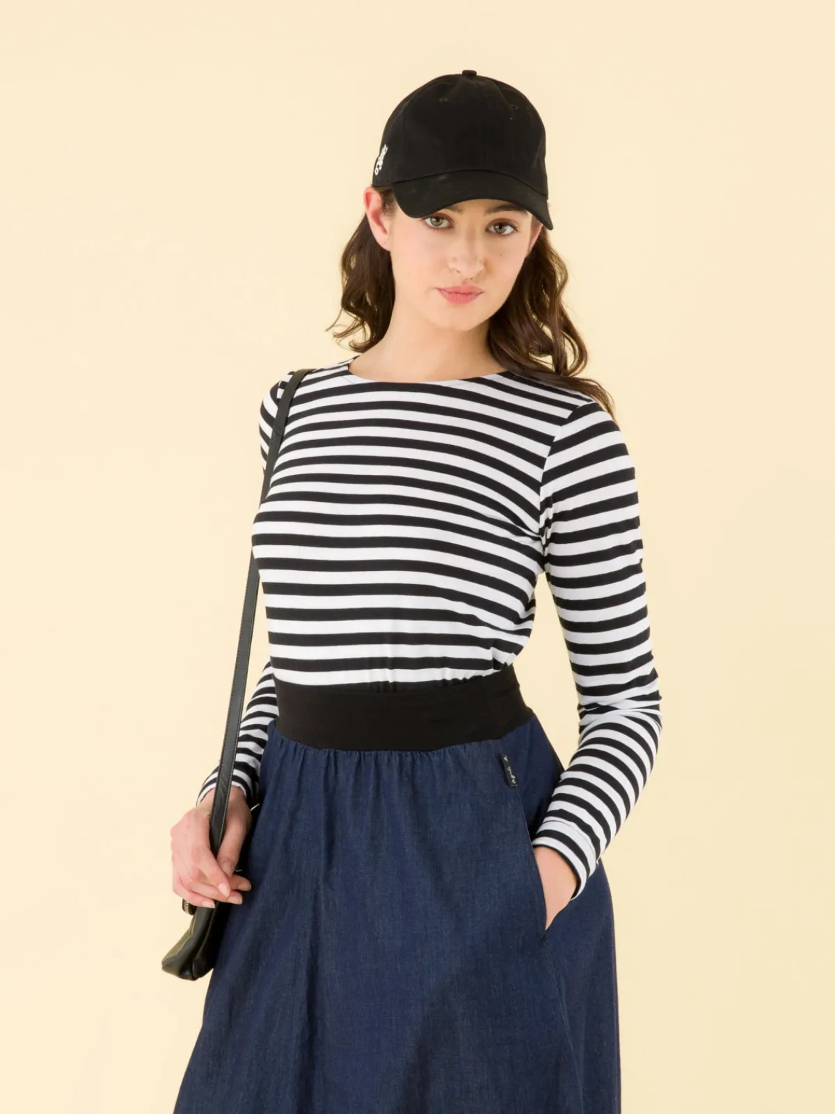 White And Black Striped Knox Ultra T-shirt<agnès b. Online