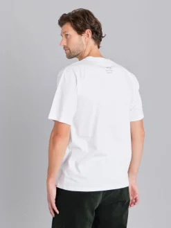 White Christof T-shirt With Artist Simon English<agnès b. Best