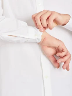White Cotton Andy Shirt<agnès b. Shop
