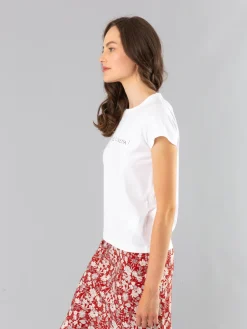 White Cotton Brando T-shirt With 