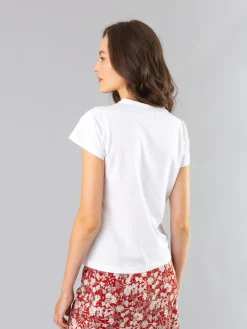 White Cotton Brando T-shirt With 