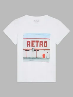 White Cotton Brando T-shirt With Artist François Prost<agnès b. Cheap