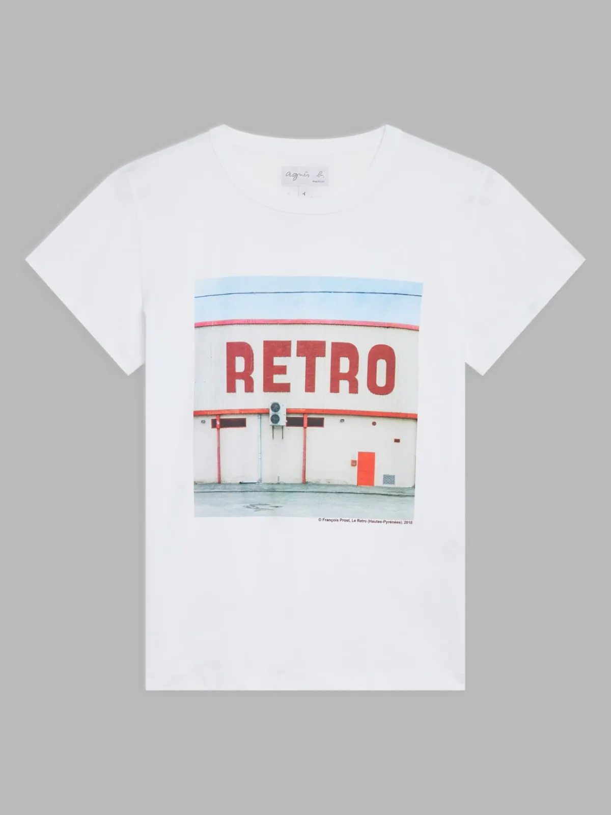 White Cotton Brando T-shirt With Artist François Prost<agnès b. Cheap