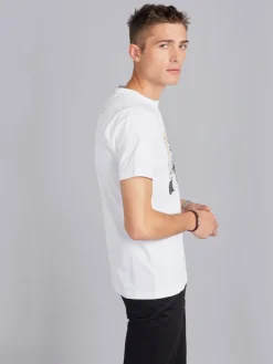 White Cotton Brando T-shirt With Artist Rafael Gray<agnès b. Shop