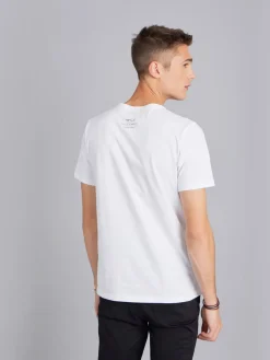 White Cotton Brando T-shirt With Artist Rafael Gray<agnès b. Shop