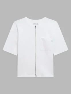 White Cotton Brando T-shirt<agnès b. Cheap