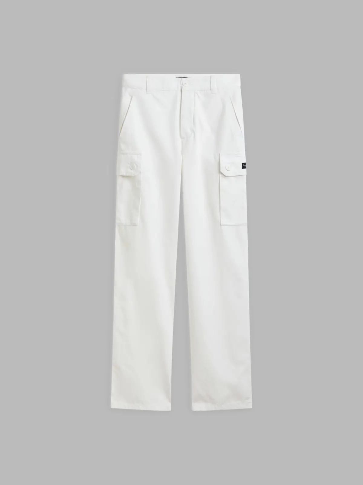 White Cotton Canvas Treillis Pants<agnès b. Cheap