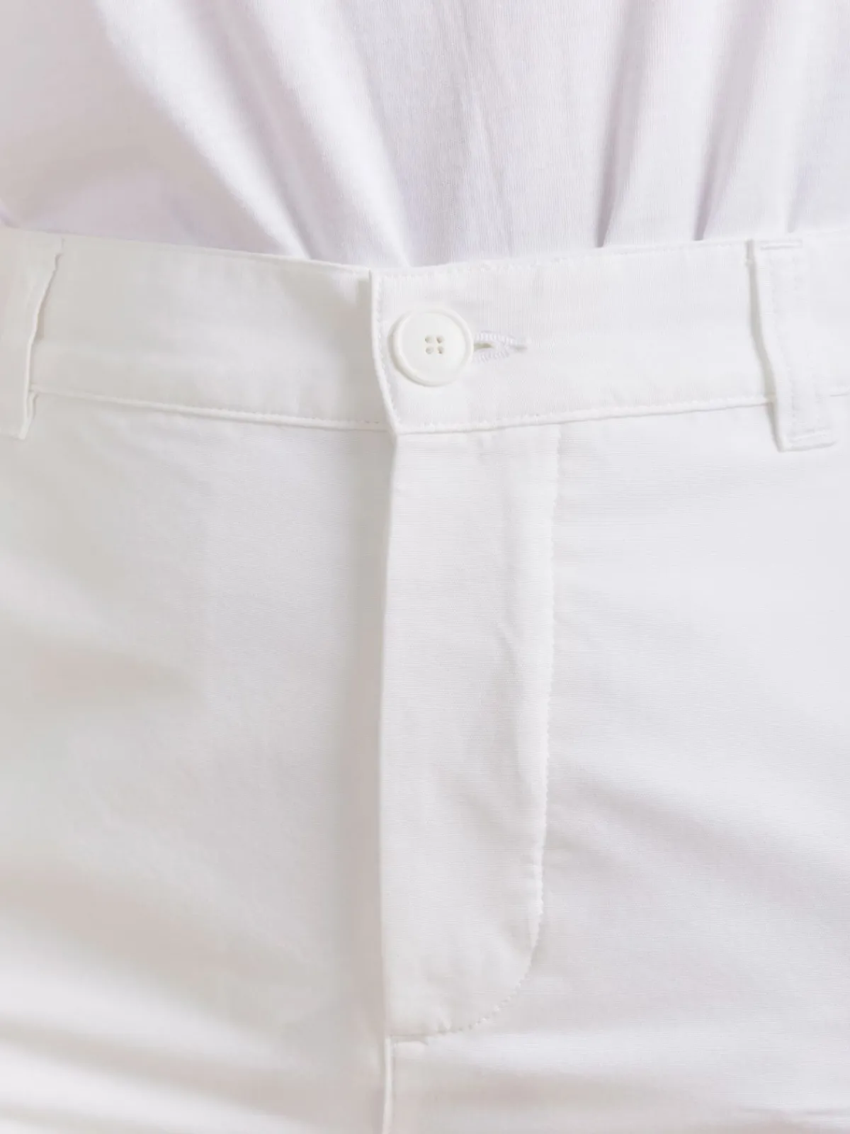 White Cotton Canvas Treillis Pants<agnès b. Cheap