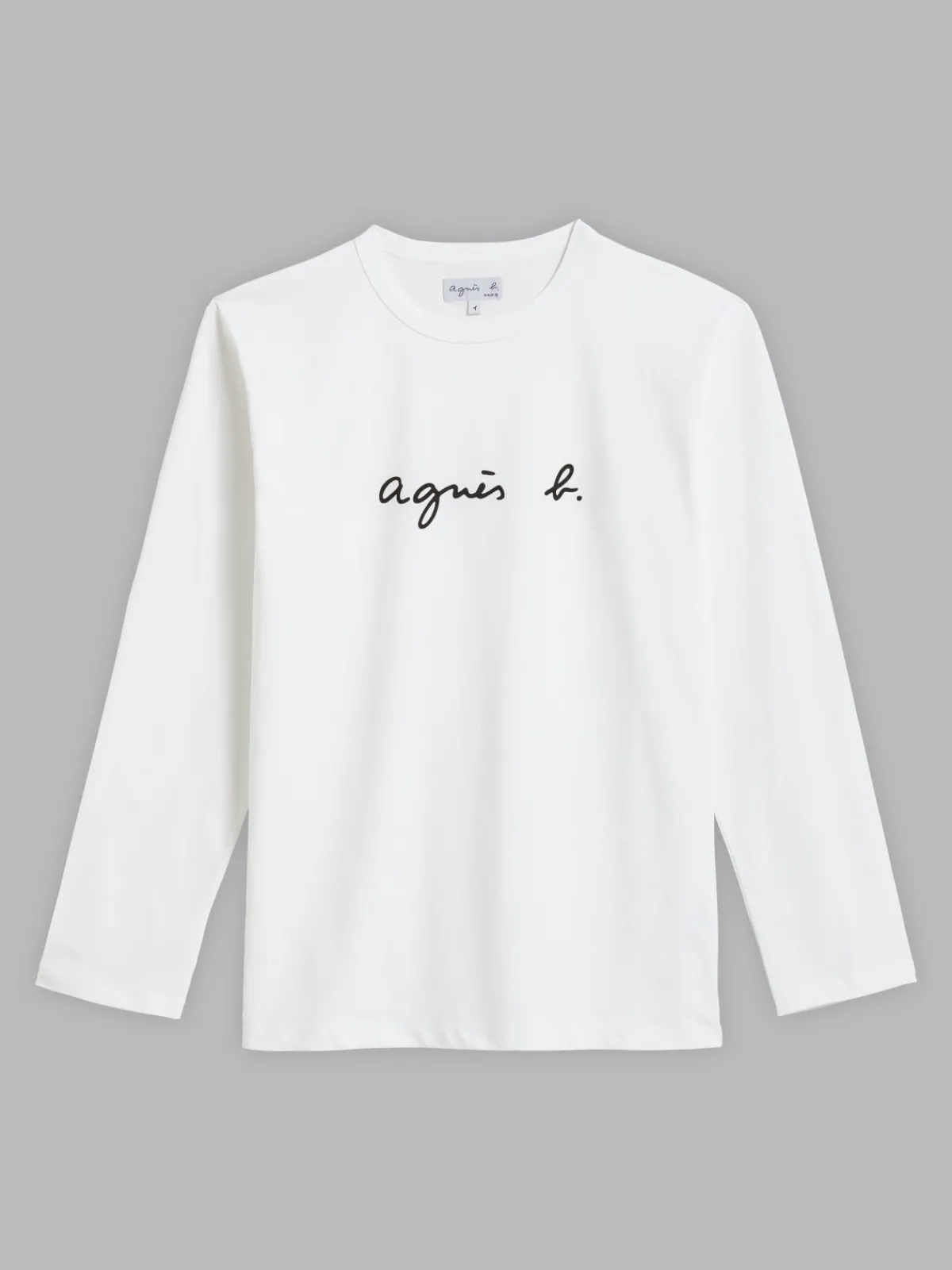 White Cotton Cool "" Logo T-shirt<agnès b. Flash Sale