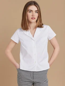White Cotton Liseron Shirt<agnès b. Best Sale