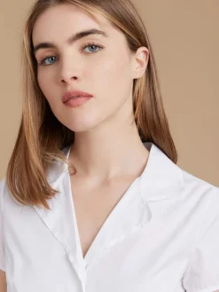 White Cotton Liseron Shirt<agnès b. Best Sale