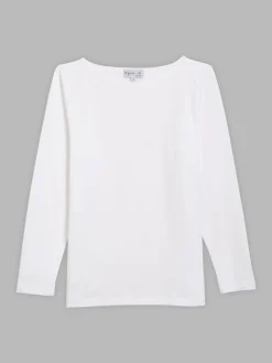 White Cotton New Bow T-shirt<agnès b. Flash Sale