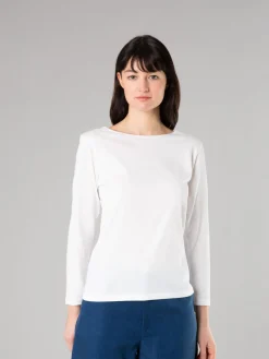 White Cotton New Bow T-shirt<agnès b. Flash Sale