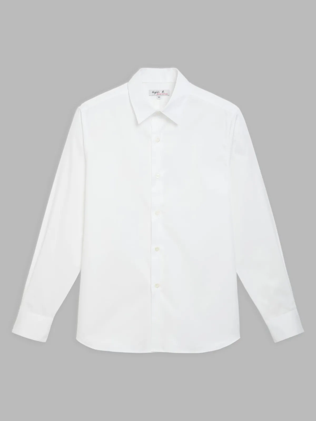 White Cotton Serge Andy Shirt<agnès b. Cheap