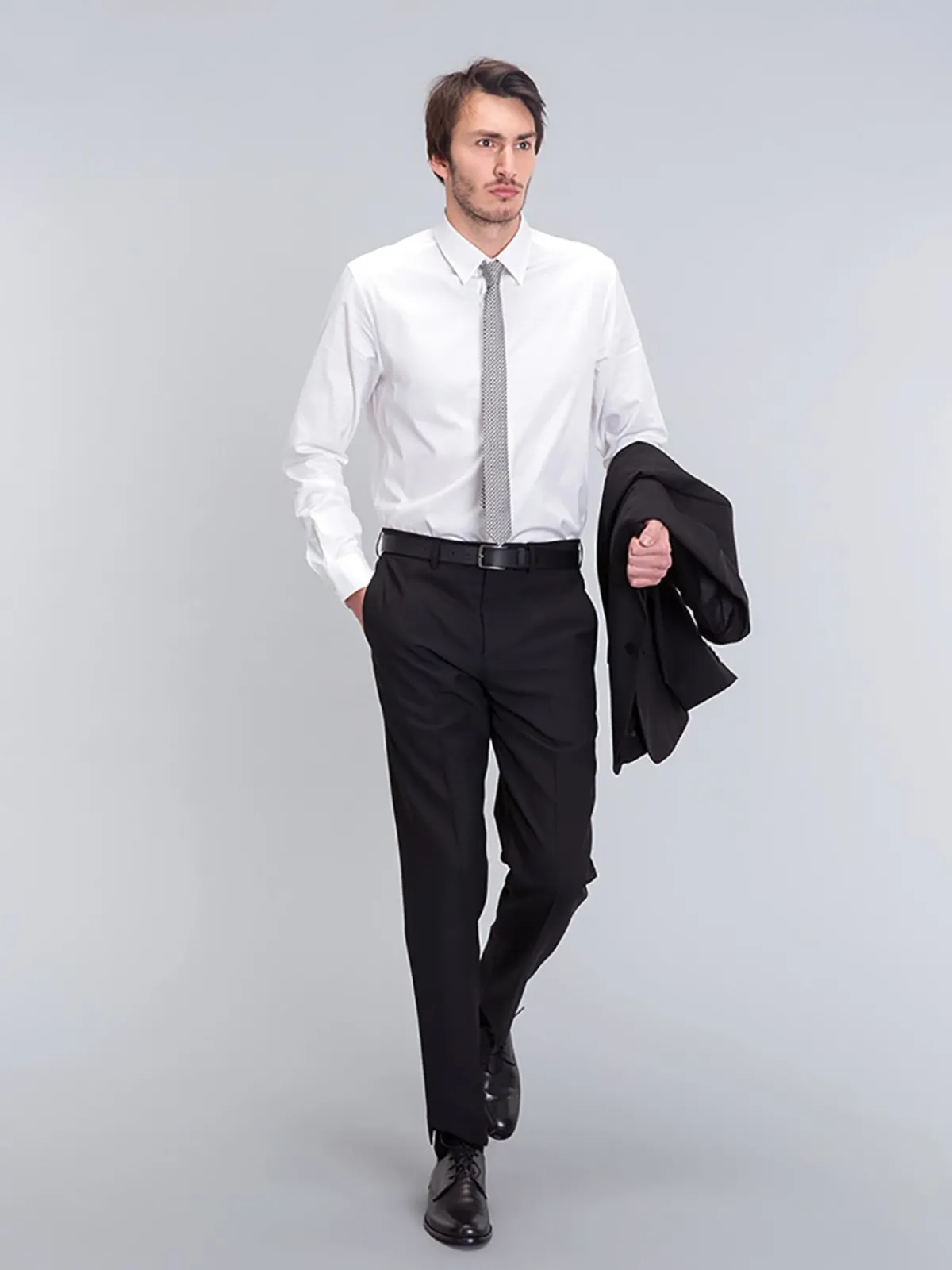 White Cotton Serge Andy Shirt<agnès b. Cheap