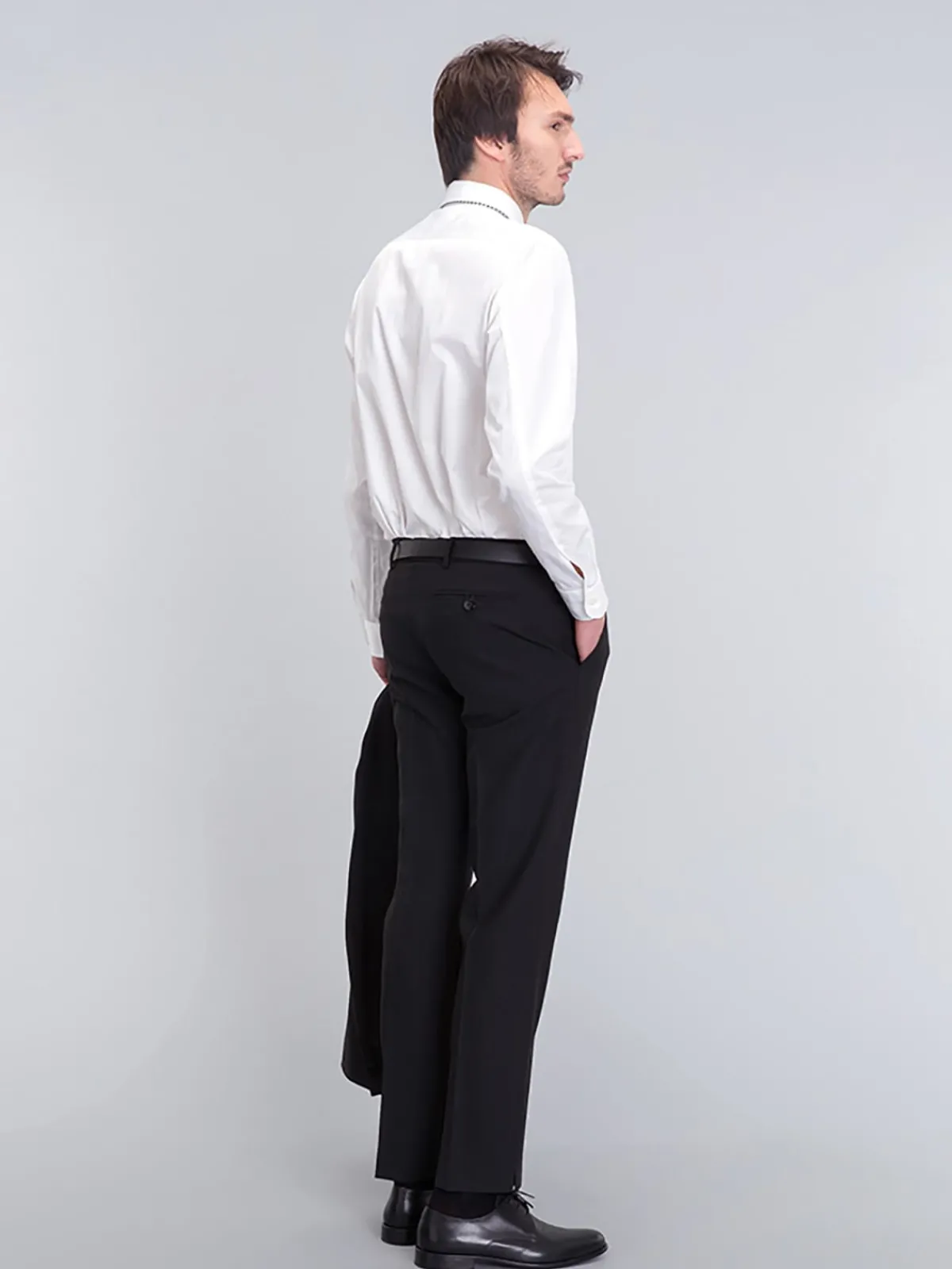 White Cotton Serge Andy Shirt<agnès b. Cheap